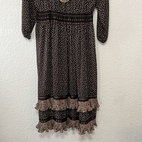 Vintage Diane Freis Georgette Boho Prairie Dress - Picture 15 of 16